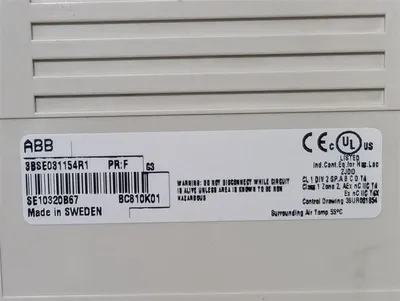ABB BC810 3BSE031154R1 S800 CEX-Bus Interconnection Module BC810K01 PR:F G3 Used