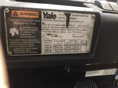 USED 2013 YALE ERC060VG
