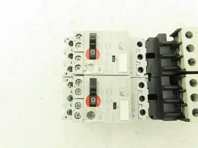 Fuji Elec BM3RSR-P16 Manual Starter .1-.16A  Adj Overload w Contactor Lot of 2