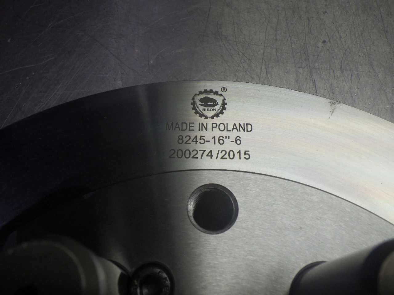 Bison Adapter Plate For 16" Lathe Chucks 8245-16"-6 (STK)