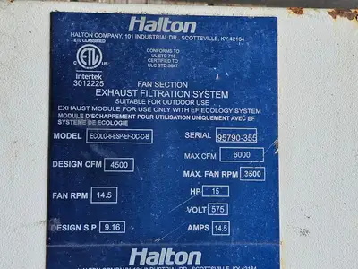 Used HALTON ECOL-O-6-ESP-EF-OC-C-B Switchgears British Columbia CA | Lenmark #1426985