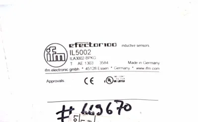 NEW IFM EFECTOR ILA3002-BPKG