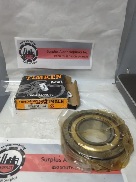New | in-Stock TIMKEN 7314WNSU Bearings | Surplus Asset Holdings #1194945