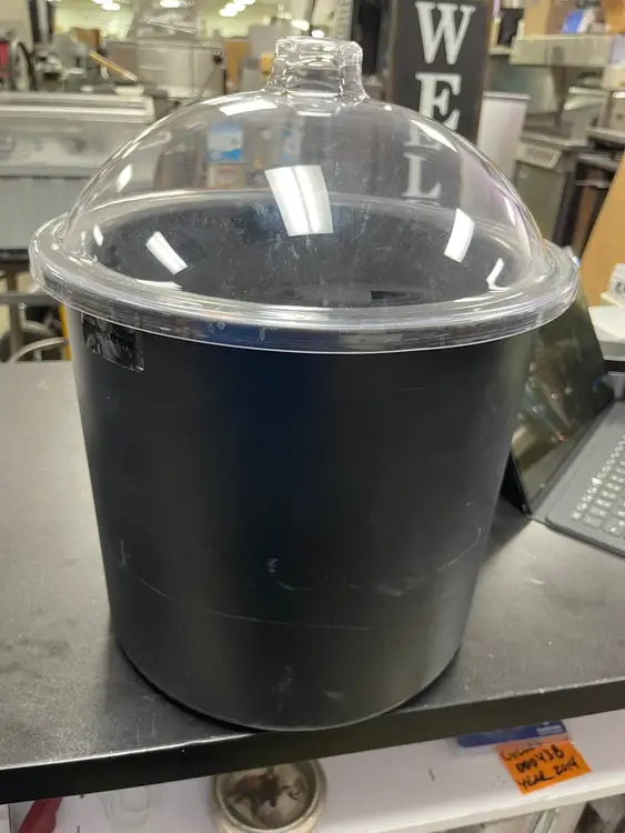 Used Ice Cream Server Used Carlisle Coldmaster Ice Cream Server & Lid 3 Gallon - Black Ice Cream Equipment Illinois US | Falcon Restaurant Supply #1376166