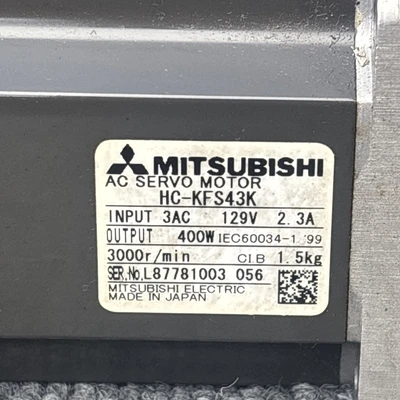 Used Mitsubishi HCKFS43K Servo Motors California US | Davliegogo LLC #1725406