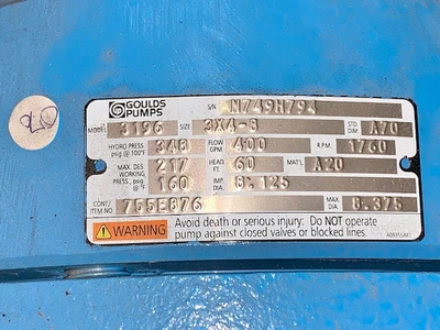 USED Goulds 3196MTi