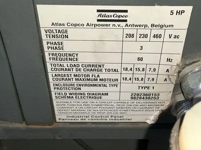 Used 2011 ATLAS COPCO GX4FF EP CSA/UL Miscellaneous MRO Ohio US | HGR 24 #1460082