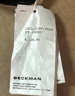 NEW Beckmam CELIISSVH20PTKBX21