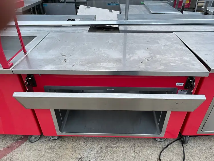 Used ColorPoint Used 50"x30" ColorPoint Stainless Steel Work Station with Folding Shelf - SS39 Food Prep Tables Illinois US | Falcon Restaurant Supply #1376404