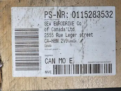 New | in-Stock 2018 SEW-EURODRIVE X2FS140/HU/B Gearboxes British Columbia CA | Lenmark #268260