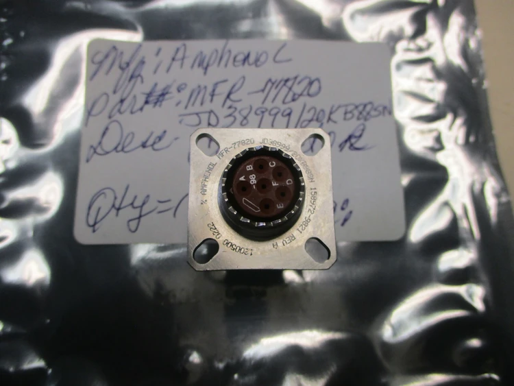 New | in-Stock Amphenol MFR-77820 (JD38999/20KB88SN) Cable & Wire Arizona US | ASSET CONVERSION SPECIALISTS, INC. #307182