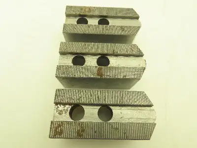 SMW Autoblock 12072121 Metric Serrated Soft Top Chuck Jaws 1.5x 60°   Lot of 3