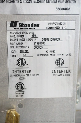 USED Bakers Pride XPM