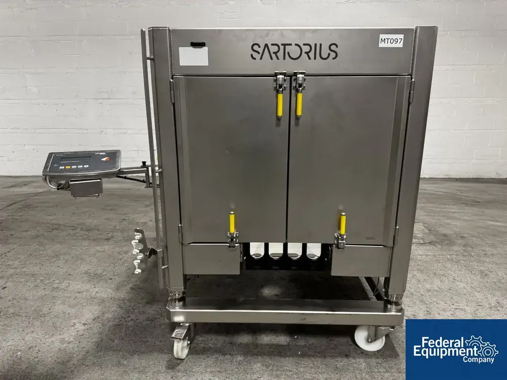 USED Sartorius 1,000 Liter Sartorius Palletank for Mixing Jacketed