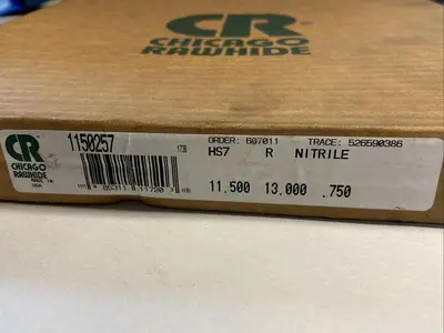 Used CHICAGO RAWHIDE 11 . 50 I.D.X 13 . 00 O.D.X . 750 Pump & Valve Parts Ohio US | Surplus Asset Holdings #1234120