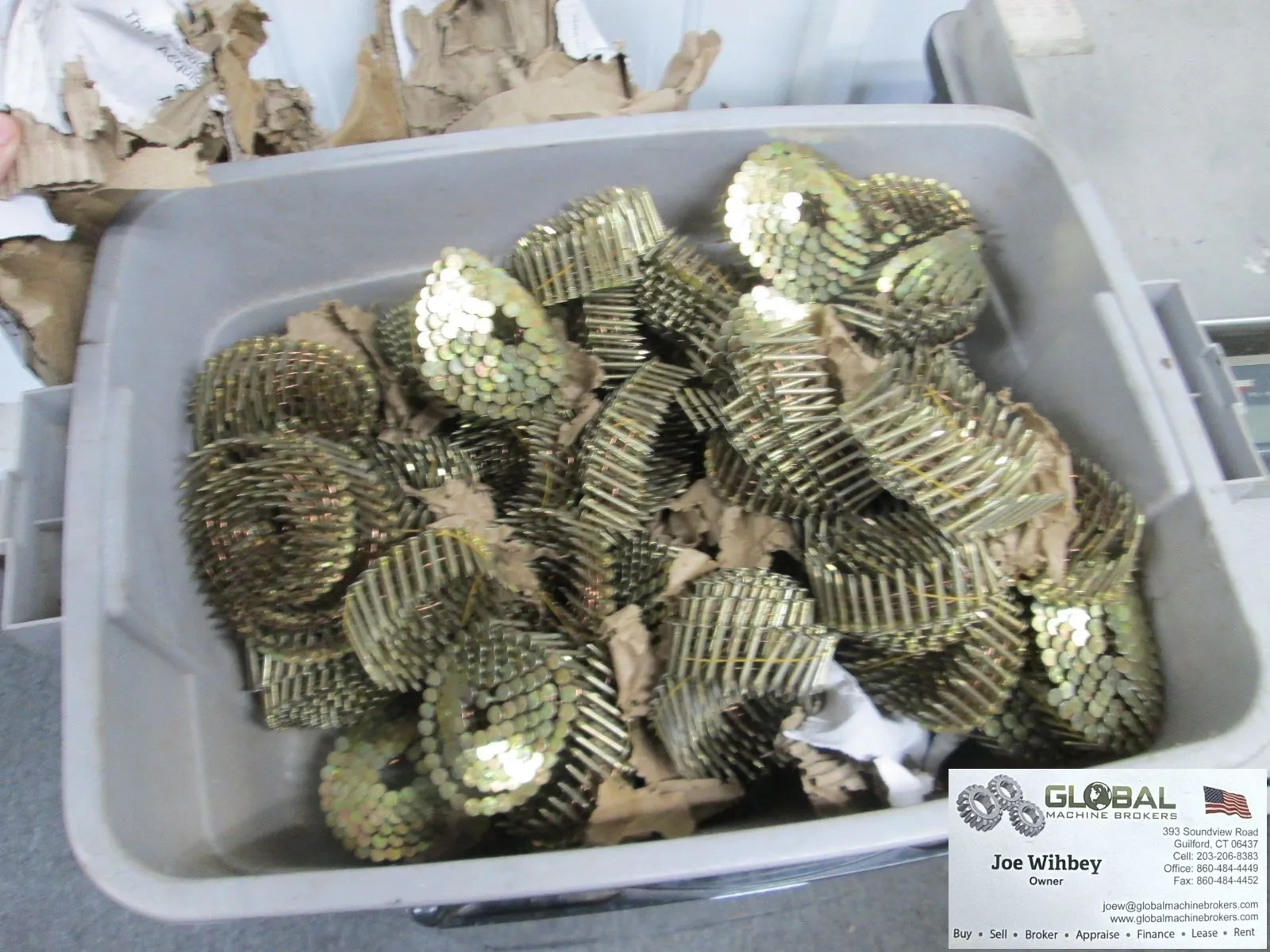 Tribuilt 1-1/4" x .120" Coil Roofing Nails 60 Coils 7200 Nails