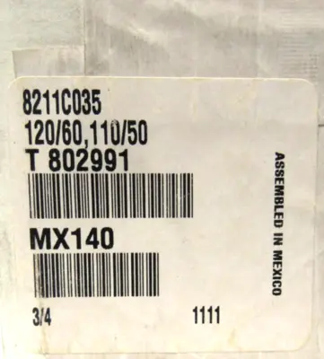 NEW SEALED ASCO 8211C035 SOLENOID VALVE 120/60