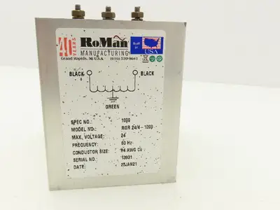 RoMan RGR 24/4-1099 Grounding Reactor 3-Wire #4 AWG 24V Welding Transformer