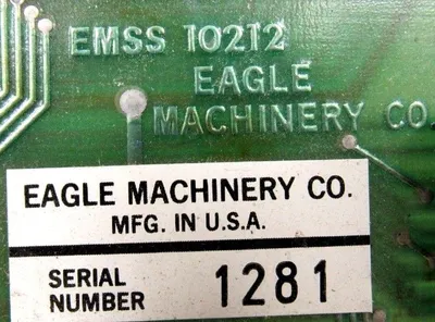 USED EAGLE MACHINERY EMSS-10212 PROCESSOR BOARD EMSS10212