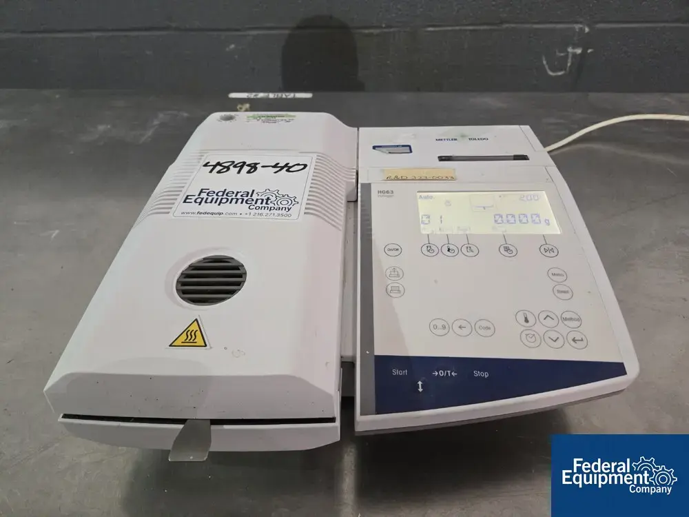 Used Unknown Mettler Toledo HG63-P Halogen Moisture Analyzer Moisture Analyzers Ohio US | Federal Equipment Company #1561451