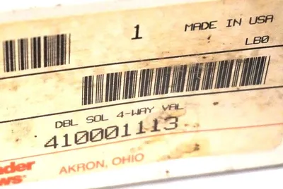 NEW SCHRADER BELLOWS 410001113 4 WAY SOLENOID VALVE