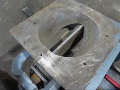 used Rotary Airlock, 7.5" inlet, 3/4 hp drive.
