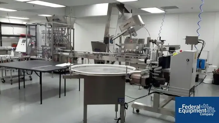 Used Accutek Accutek Filling Line, Model AVF 10 Liquid Fillers Ohio US | Federal Equipment Company 102 #131186