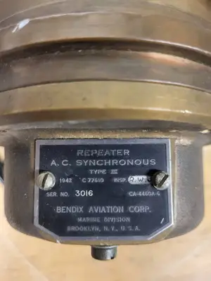 Bendix Aviation AC Synchronous Repeater Type III Marine Division