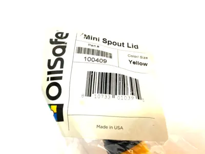NEW OILSAFE MINI SPOUT LID, YELLOW