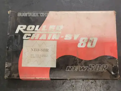 Riveted Roller Chain ANSI 80, 10FT, 1" Pitch