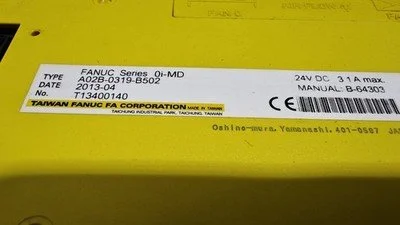 USED FANUC FANUC SERIES OI-TD A02B-0319-B502