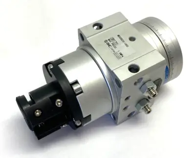 USED SMC ROTARY ACTUATOR TABLE CYLINDER SINGLE VANE 180 DEGREE TURN