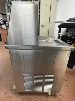 New | in-Stock Artex Used Artex Commercial Ice Cream Roll Machine Model CBJF-2D5C Dual Pans 120V Ice Cream Equipment Illinois US | Falcon Restaurant Supply #1375686