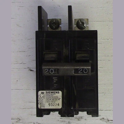 Siemens 2 Pole 20 Amp Type BQ Bolt-on Breaker