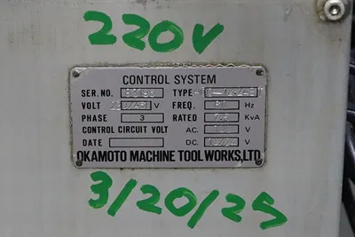1997 OKAMOTO ACC-1224-ST GRINDERS, SURFACE, RECIPROC. TABLE (HOR. SPDL.) | Prime Machinery (21)