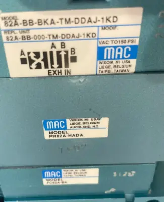 NEW MAC VALVES 82A-BB-BKA-TM-DDAJ-1KD SOLENOID VALVE 82ABBBKATMDDAJ1KD