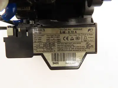 Fuji Electric SC-03 Magnetic Contactor Overload Relay 110V Coil