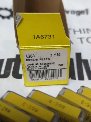 New | in-Stock COOPER BUSSMANN AGC-3 Miscellaneous Equipment (Electrical & Power) Ohio US | Surplus Asset Holdings #1237990