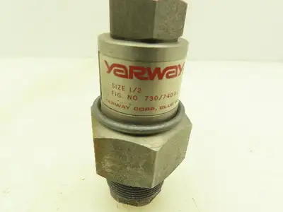 Yarway 730/740 AL Unibody Impulse Steam Trap Valve 1/2" 300 PSI