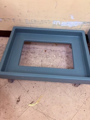 3 stackable hot boxes with wheel cart.