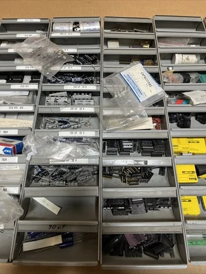 Huge Electrical Lot Circuit Board Repair Resistors, Transitors, Chips, Fuses