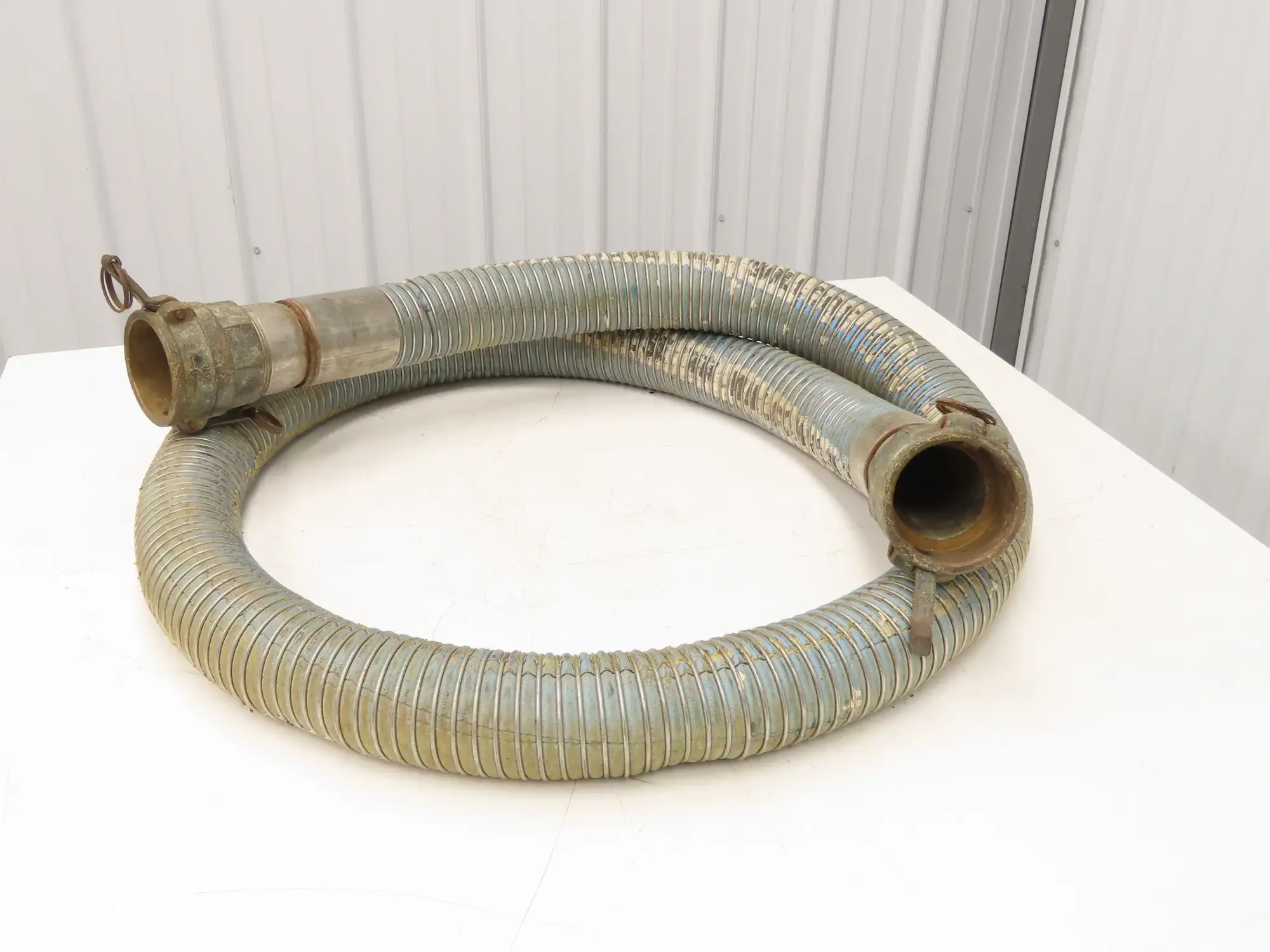 Wilcox 3"ID x 12' Stainless Flexible Chemical Transfer Hose Camlok Ends