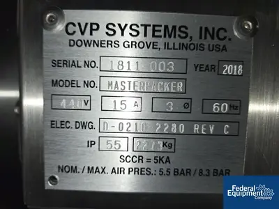 USED CVP Systems CVP Systems Mother Bag Packaging System, Model Masterpacker