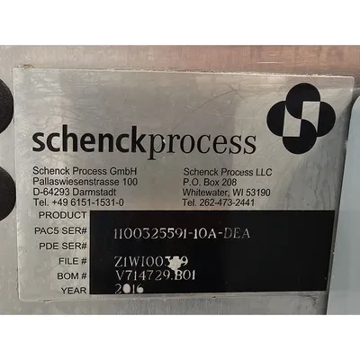 Used Schenck Process Belt Weighfeeder Weigh Belt Loss in Weight Feeder