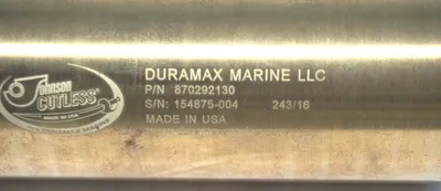 NEW DURAMAX MARINE 870292130 CUTLESS BEARING