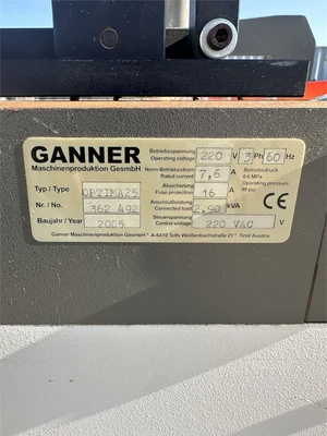 Used 2005 GANNOMAT OPTIMA 25 Woodworking Construction Boring Machines California US | MachineryMax #1363400