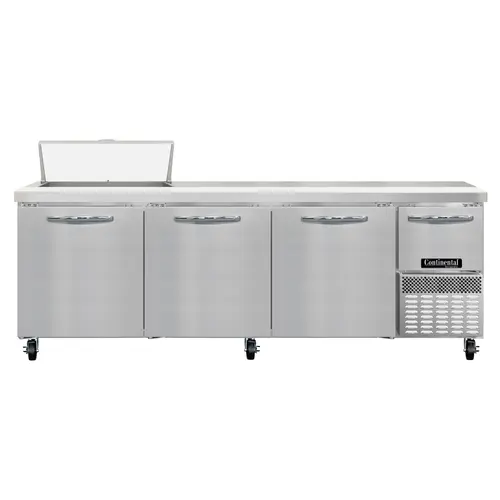Continental RA93N8 93" Sandwich/salad Prep Table W/ Refrigerated Base, 115v