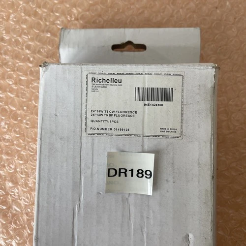 NEW W/BOX- Richelieu 94E1424100 24” 15W Overhead Fluorescent Work Light T5 CW/BF