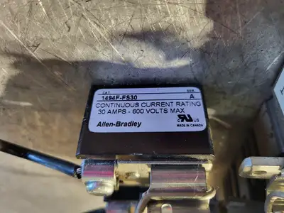 Used ALLEN-BRADLEY 1494F-D30 Switchgears British Columbia CA | Lenmark #239712