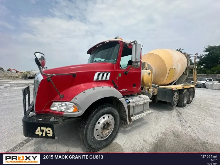 Used 2015 MACK GRANITE GU813 Concrete Mixer Trucks Delaware US | Proxy Equipment #1388927